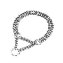 Nobby Chains Choker Two Rows Chrome, 45 cm/ 2.5 mm