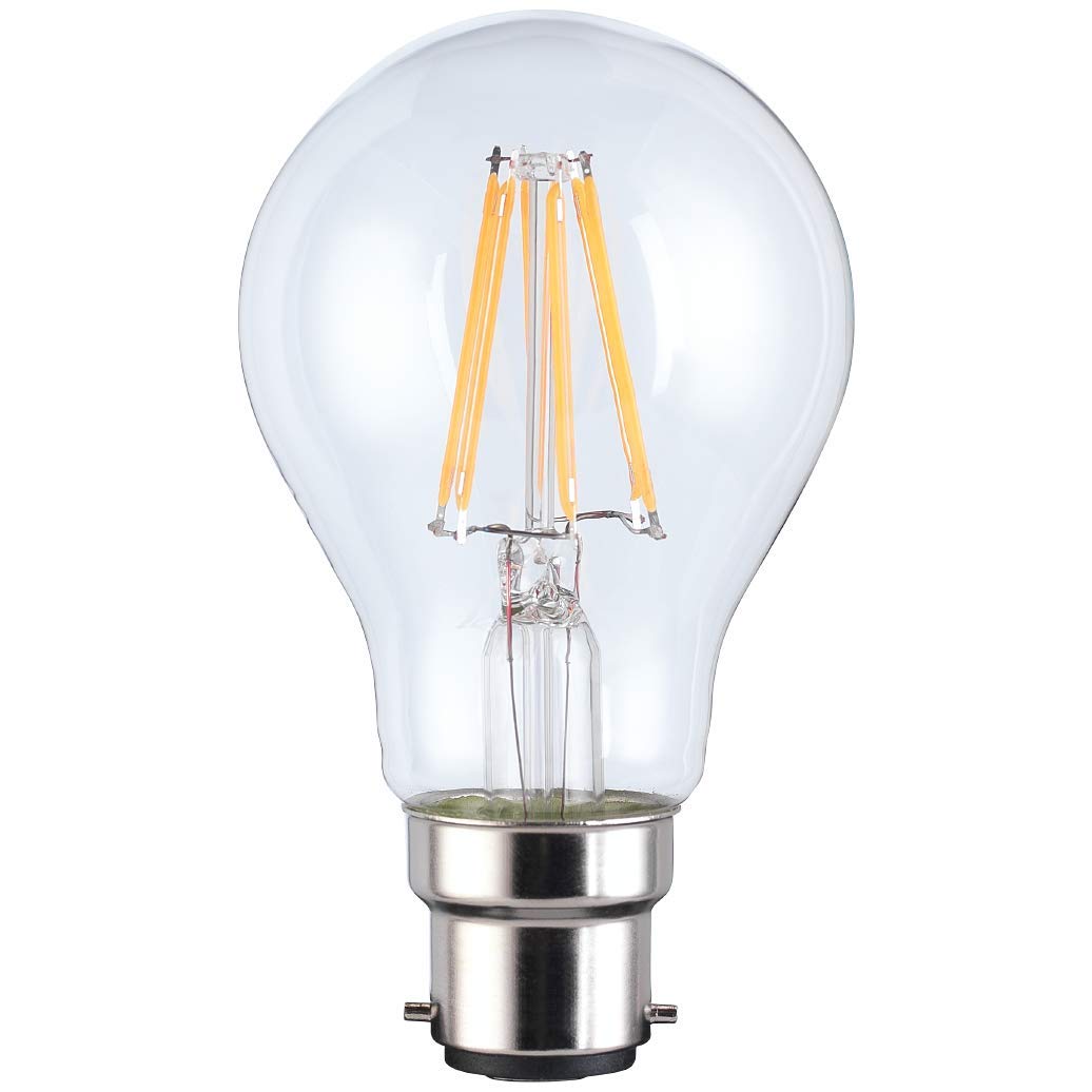 TCP Smart Wi-Fi LED Filament Lightbulb Classic B22 Warm White Dimmable, Clear