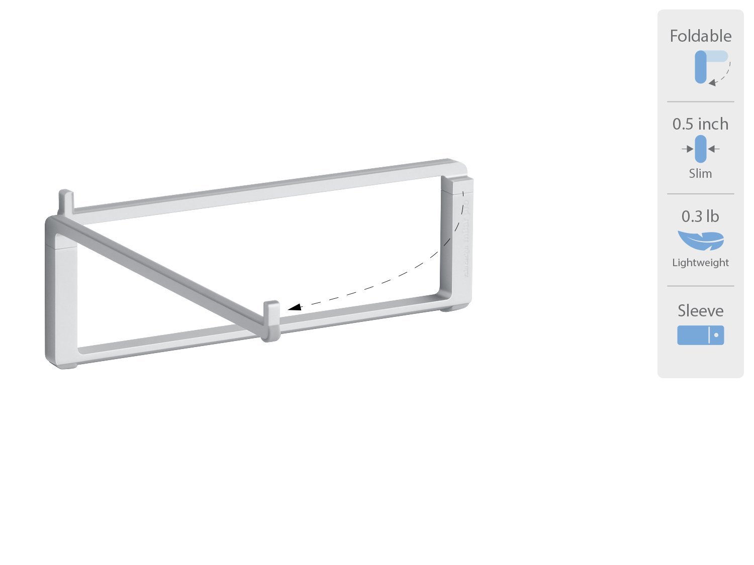 Rain Design, Inc. 10082 mBar Pro Foldable Laptop Stand - Silver - Image 2