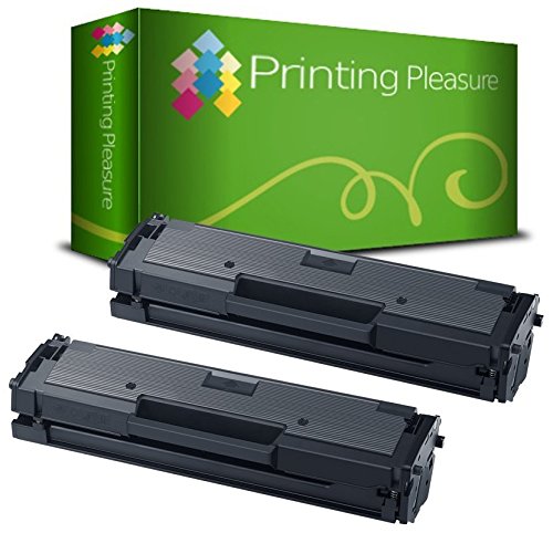 Printing Pleasure D111L D111S Replacement for Samsung MLT-D111L MLT-D111S Toner Cartridge Compatible with Xpress M2026W M2070W M2026 M2070 M2020 M2022W M2020W M2022 2 Black
