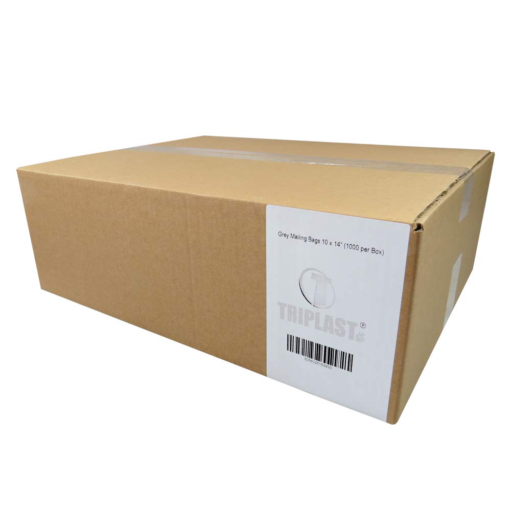 Triplast 10 x 14-Inch Plastic Mailing Postal Bag - Grey (Pack of 1000), 10" x 14" - Image 4