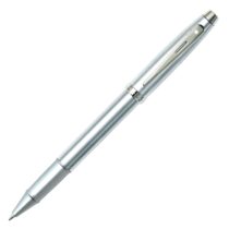 Sheaffer 100 - refillable rollerball pen, brushed chrome, plated nickel trim