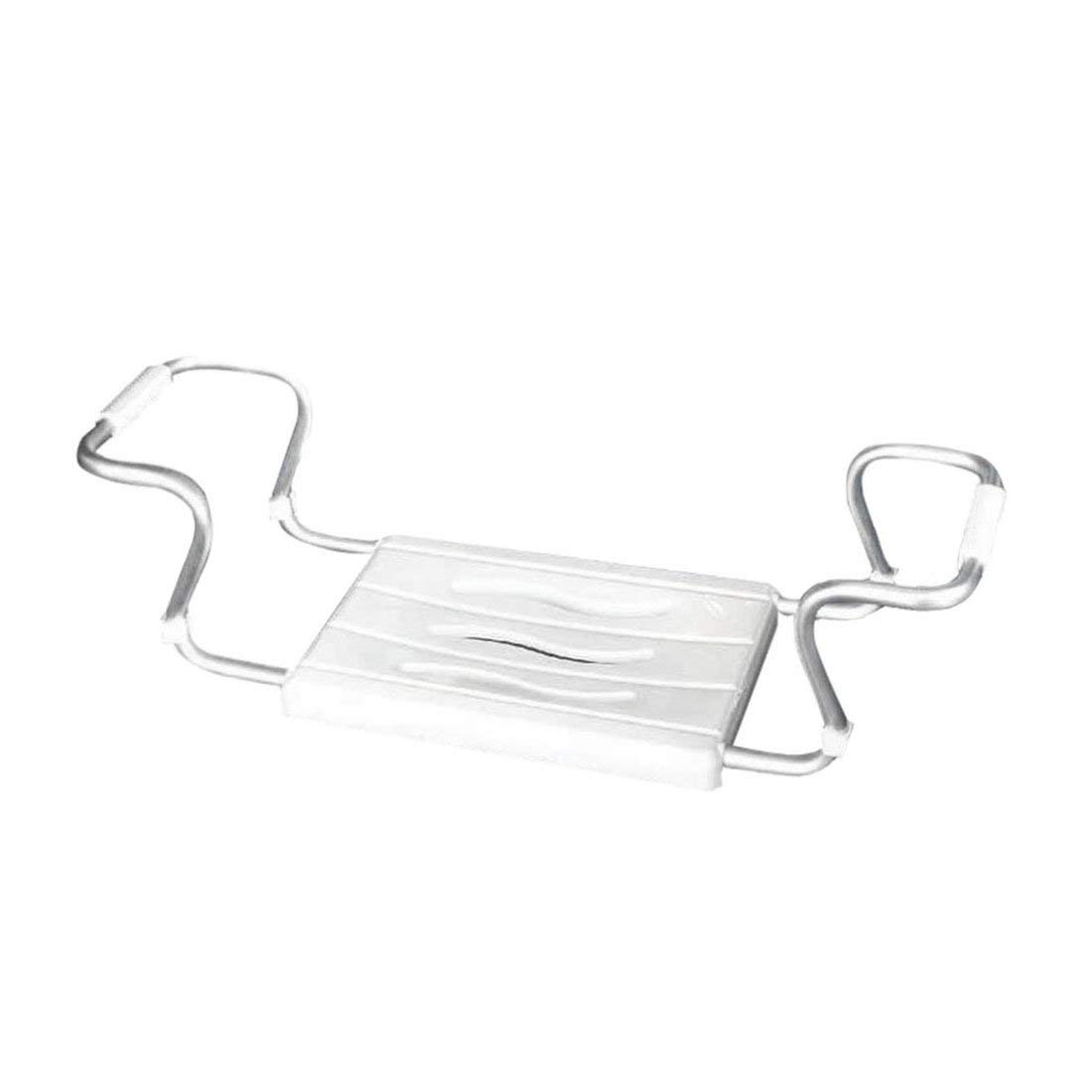 WENKO 17930100 Bathtub seat Secura - extendable, 150 kg Load-Bearing Capacity, Plastic, 55-65 x 18 x 26 cm, White - Image 3