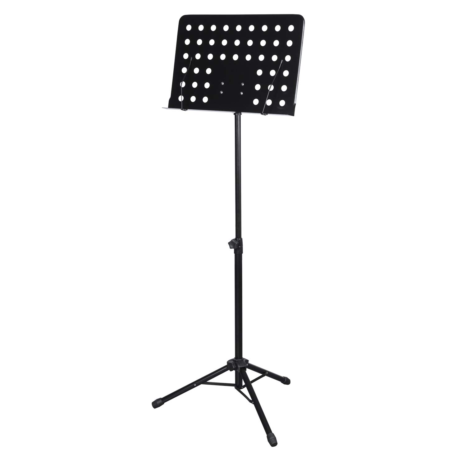 CASCHA Orchestral Music Stand, Orchestra Desk, metal, Sheet Sheet Music Holder, foldable, height adjustable, black, HH 2068