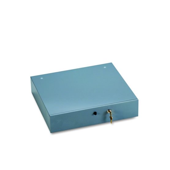 SteelMaster 225106001 Alarm Alert Steel Cash Drawer w/Key & PushButton Release Lock, Black