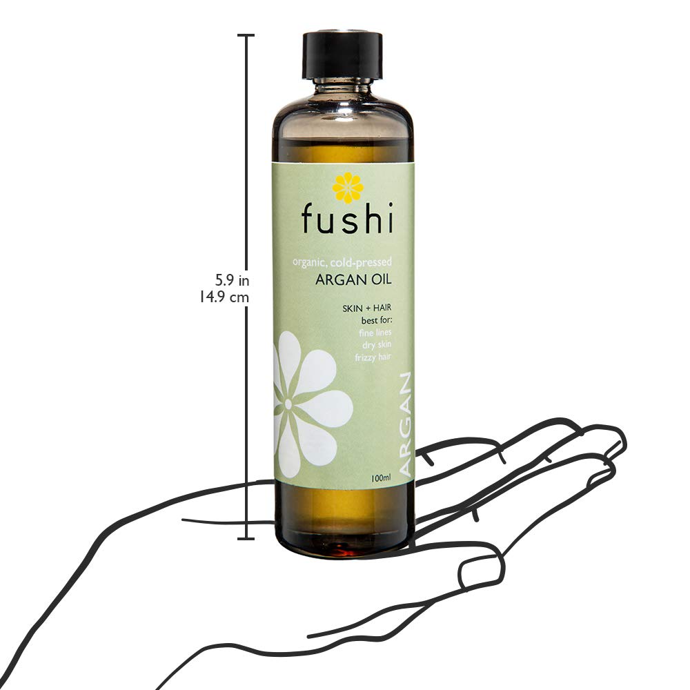 Fushi Organic Virgin Moroccan Argan Oil Pure Natural Cold Pressed High Vitamin E - 100ml, Clear, 100 ml (Pack of 1) - Image 3