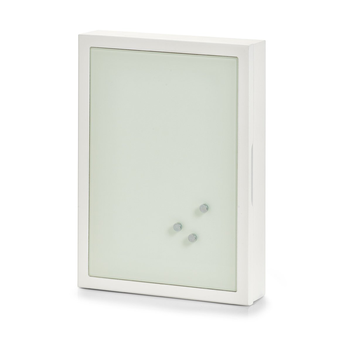 Zeller 13840 Key MDF/glass key box, MDF, white, 22 cm