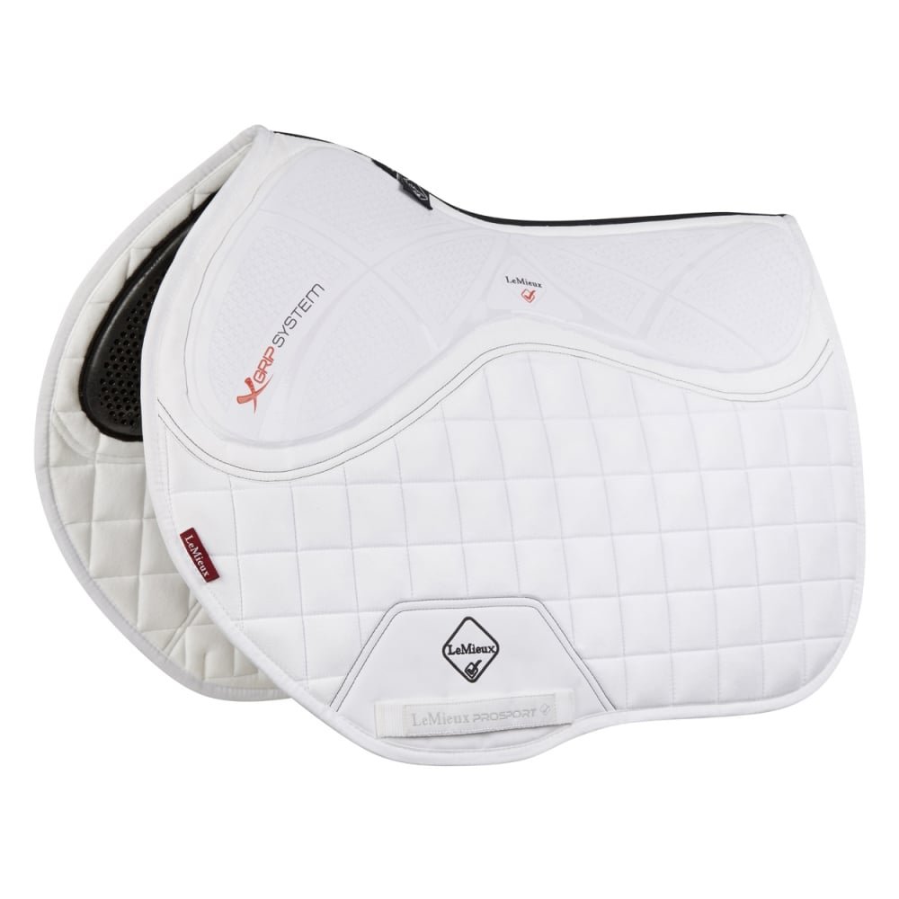 LeMieux Show Jumping X-Grip Twin Sided EuroJump Square Saddle Pad, Saddle Pads for Horses