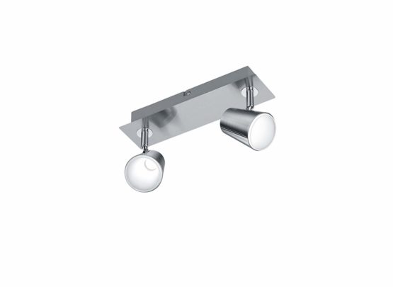 Trio Leuchten 573190107 Table Lamp, Matte Nickel/Chrome, Nickel, Matte Nickel, 16.0 x 28.5 x 9.5 cm