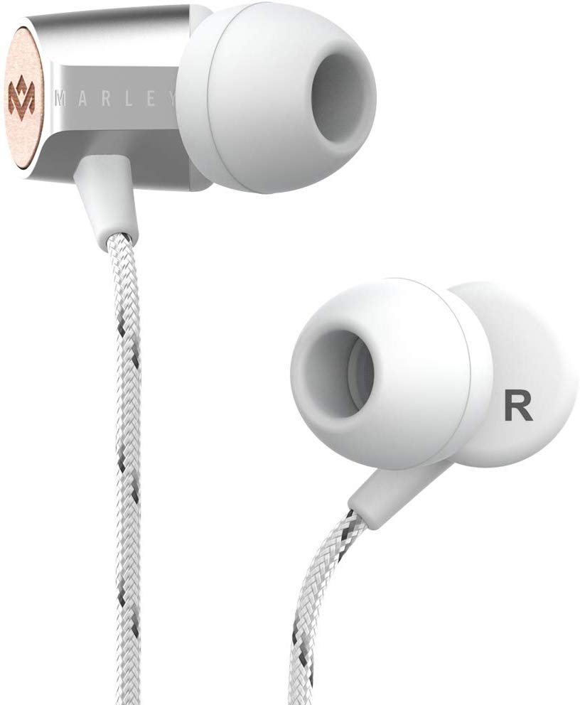 House of Marley Uplift 2.0, Noise Isolating In-Ear Headphones/Earphones, 9mm Drivers, Hands-Free Calling In-Line Mic