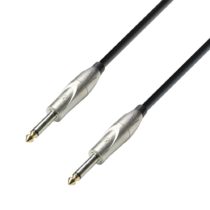 Adam Hall 3 Star Series 6m 6.3mm Jack Mono to 6.3mm Jack Mono Instrument Cable - Black