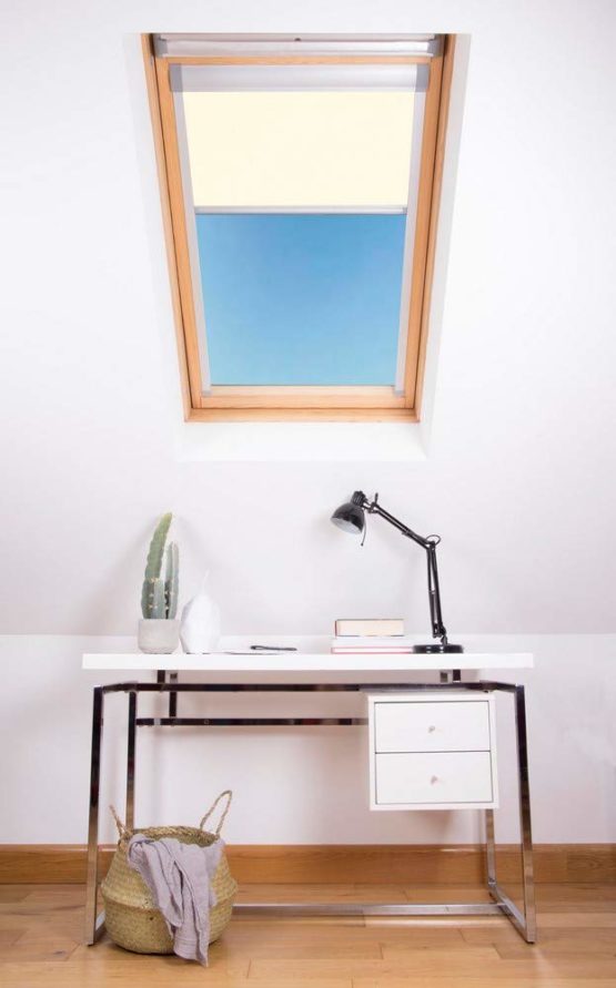 Bloc Skylight Blind for Velux Roof Windows Blockout, Cream, 102 - Image 3
