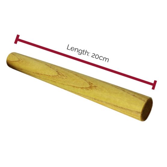 A-Star AP4101 Maple Wooden Claves, 20 cm - Pair - Handheld Rhythm Sticks, Educational Percussion Instrument, Natural - Image 3