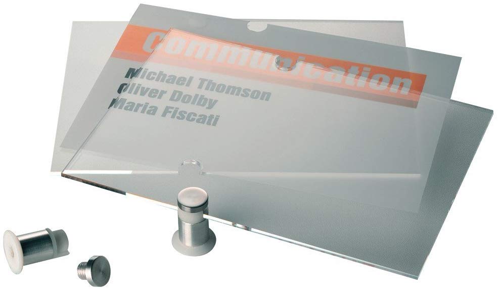 Durable Crystal Information Sign 148 x 105mm, Transparent, 148 x 105 mm (WxH) - Image 4