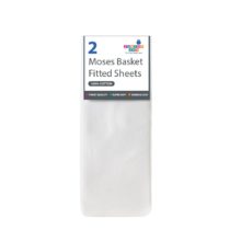 Junior Joy Moses Fitted Sheets (2 Pieces in a Pack, White)