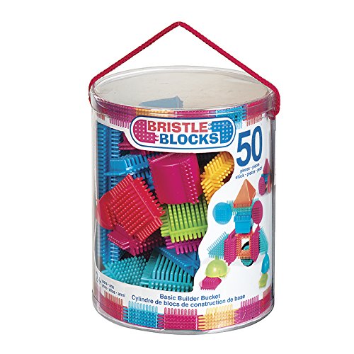Battat, Bristle Blocks, STEM Interlocking Building Blocks, 50 Pieces Playset, Developmental Toys for Toddlers & Kids