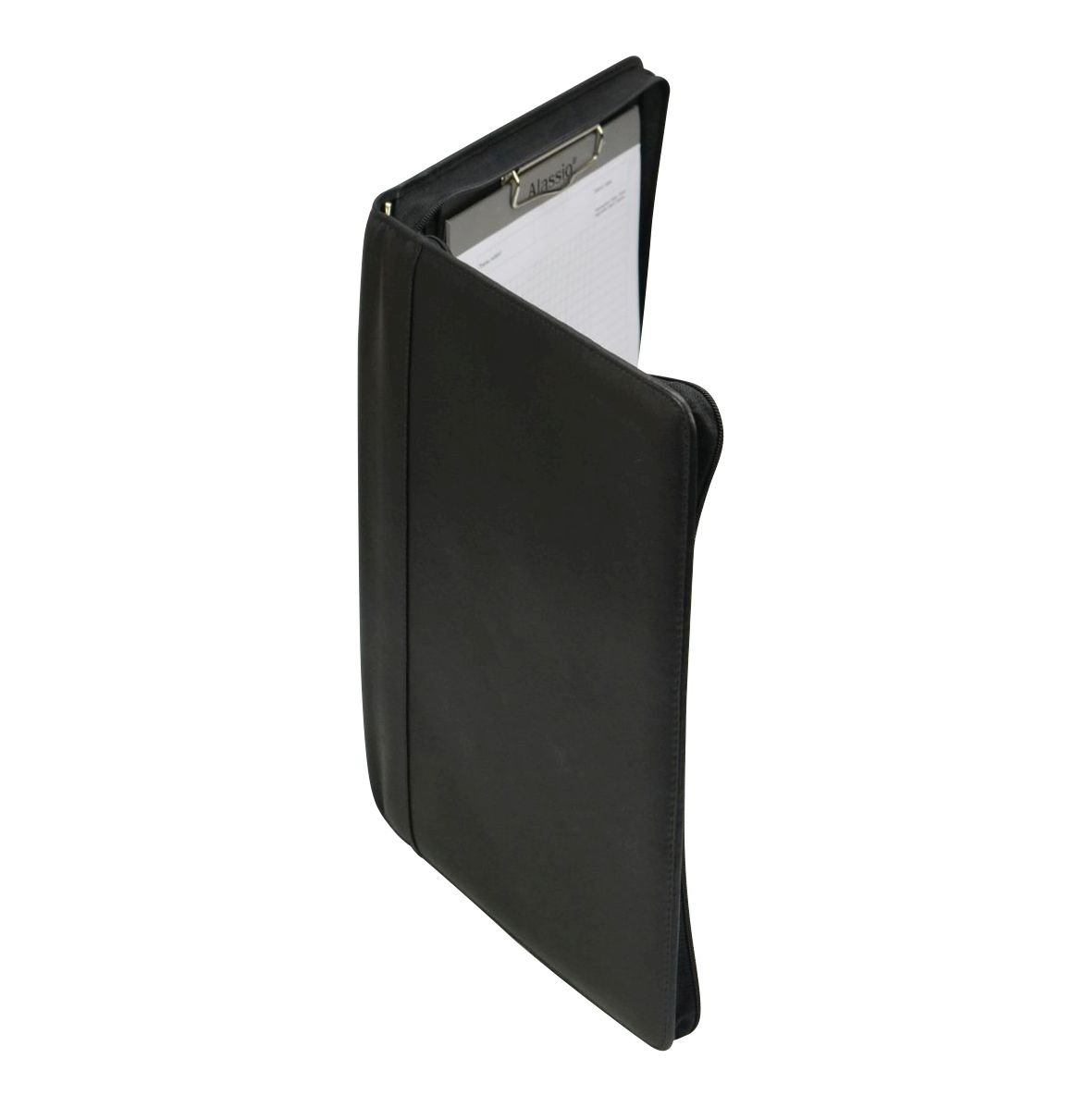 Alassio BOSA 30061 Ring Binder A4 Nappa Leather Black - Image 4