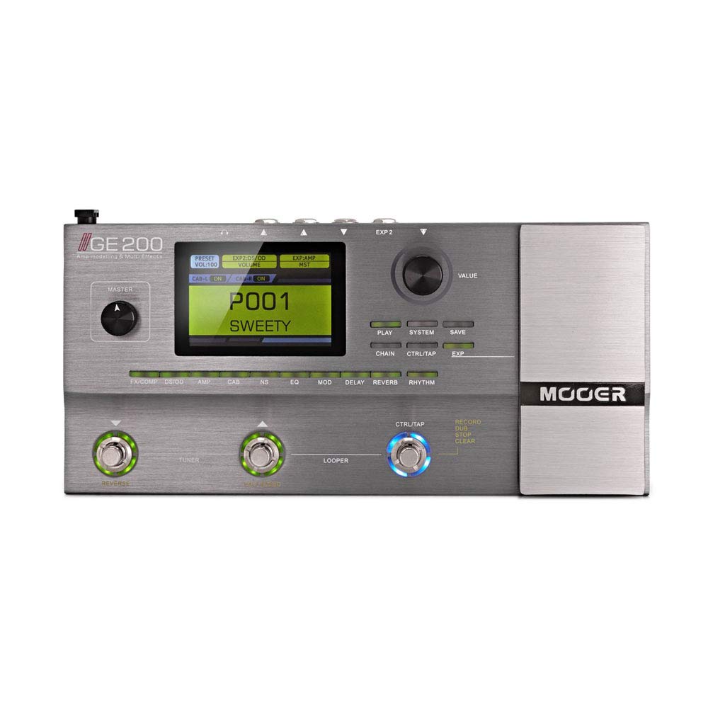 Mooer GE200 Multi-Effect Guitar Pedal, Grey - Image 2