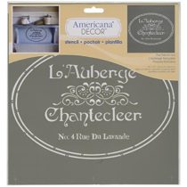 Deco Art Americana Decor Stencil x 12-inch-The French Inn, None, Extra Large, One Size
