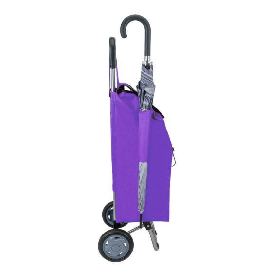 Metaltex Daphne Shopping Trolley-Purple, Epoxy coated steel, 40 L capacity - Image 2
