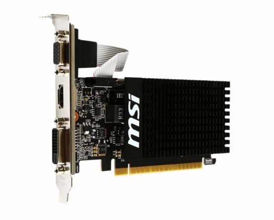 MSI GeForce GT 710 2GD3H LP Graphics Card '2GB DDR3, 954MHz, Low Profile, Low Consumption, VGA, DVI-D, HDMI, HTPC, Silent Passive Fanless Cooling System' - Image 3