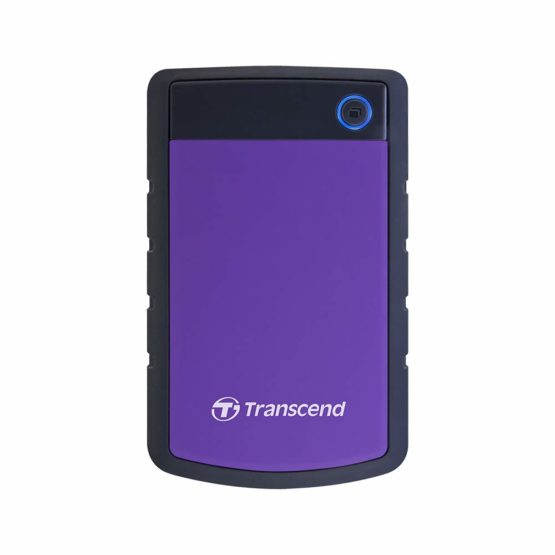 Transcend 2 TB Rugged Portable Hard Drive - Shock Resistant USB 3.1 Gen 1 StoreJet Purple - TS2TSJ25H3P