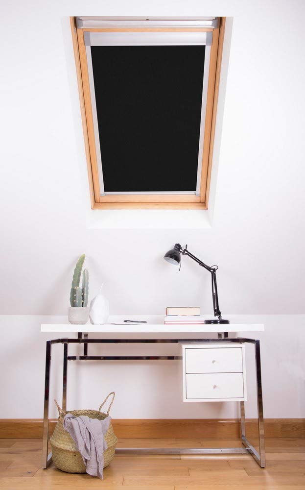 Bloc Skylight Blind for Velux Roof Windows Blockout Black, 102, 39W x 56H cm - Image 2