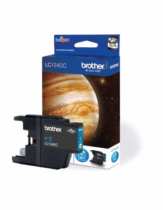 Brother LC-1240C Inkjet Cartridge, Cyan, Single Pack, High Yield, Includes 1 x Inkjet Cartridge, Brother Genuine Supplies