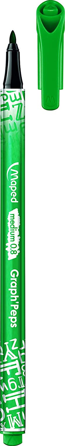 Maped Graph'peps Fineliner Pens- Medium Tip, Gemischt, 12 count (Pack of 1) - Image 3