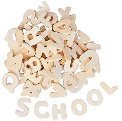 Playbox 22mm Wooden Letters (300 Pieces), Multicolor