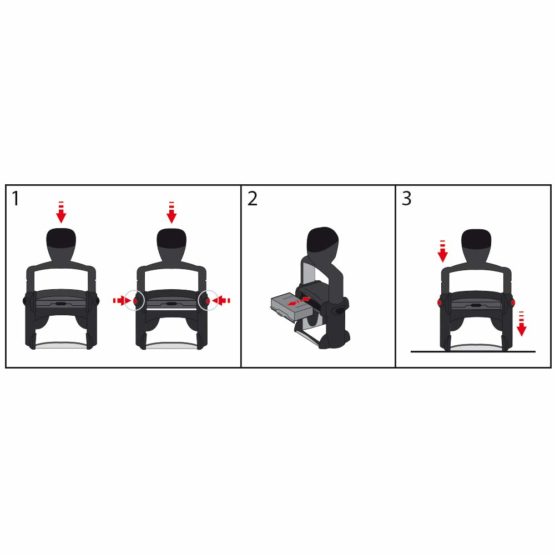 Trodat Sign Diffusion Refill Ink Pads for 6/53 Stamp Pack of 3 Black - Image 3