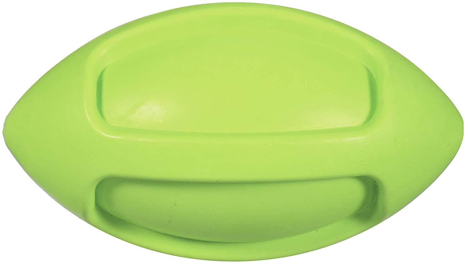JW Isqueak Funble Football Large By Small Rugby Balloon Squealing Thick Rubber for Dogs L, multi-coloured - Image 3