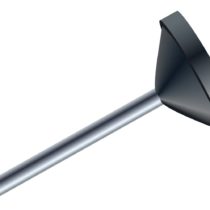 Exacompta Flat Headed Pins, 8 x 5 mm - Black, Pack of 100