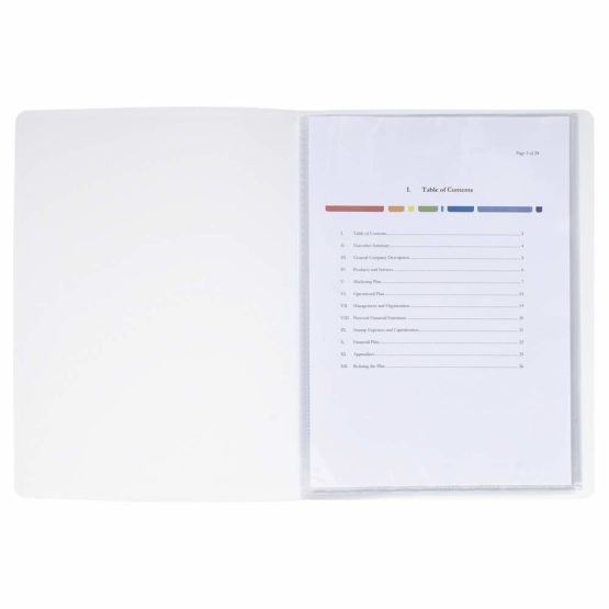 Exacompta Kreacover Opaque Rigid PP Display Book, A4, 30 pockets - White - Image 4