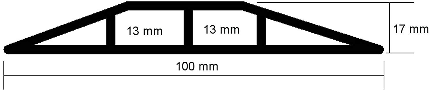 Eha Cable Bridge, 100 mm x 1.5 m Set including Roll, Black Gaffer 41020 - Image 2