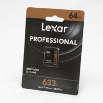 Lexar 64GB Professional Class 10 95MB/s (633x) SDHC/SDXC UHS-I Memory Card LSD64GCB1EU633