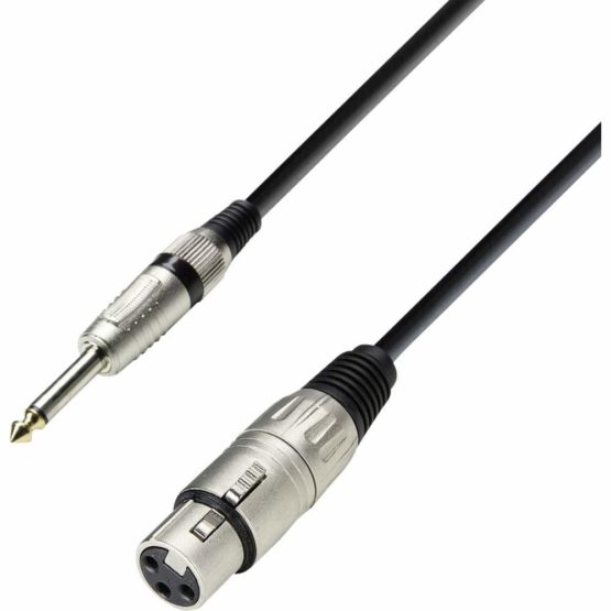Adam Hall 3 Star Series 1m XLR Female to 6.3mm Jack Stereo Microphone Cable