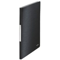 Leitz A4 Display Book, 20 Pockets, 40 Sheet Capacity, Transparent Pockets, Satin Black, Style Range, 39580094