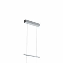 EGLO Tarandell LED Pendant Light 2 Bulbs Dimmable Height Adjustable Modern Aluminium Steel and Plastic Dining Table Lamp Living Room Lamp Hanging in Chrome Satin Finish