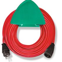 Brennenstuhl 1167511 H05VV-F 15 m Extension Lead, 3G1.5, with Wall Support - Red