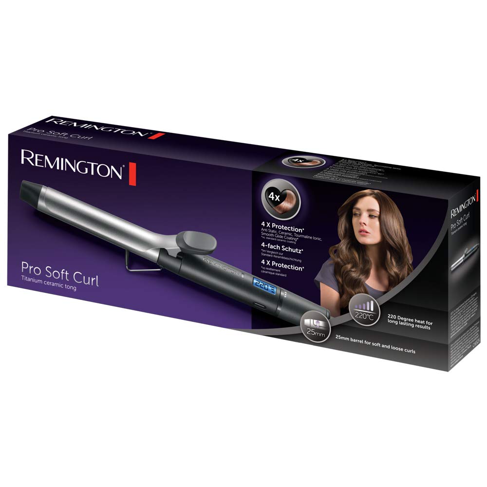 Remington Curling Iron From Pro Soft Curl, Black, 25 millimeters - Image 2