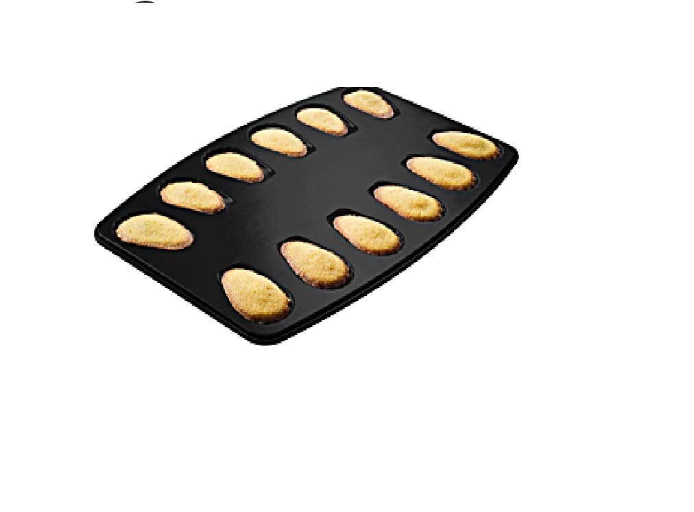 Zenker 7541 Madeleine Mould for 12 Madeleines 39 x 26 x 1 cm -(Black)