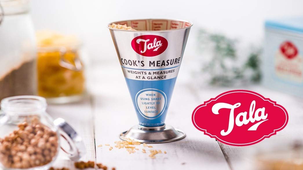 Tala Originals 1960's Design Dry Cook's Measure,4.33 x 4.33 x 5.70 inches, 1950's / Blue, 1 l (Pack of 1) - Image 3