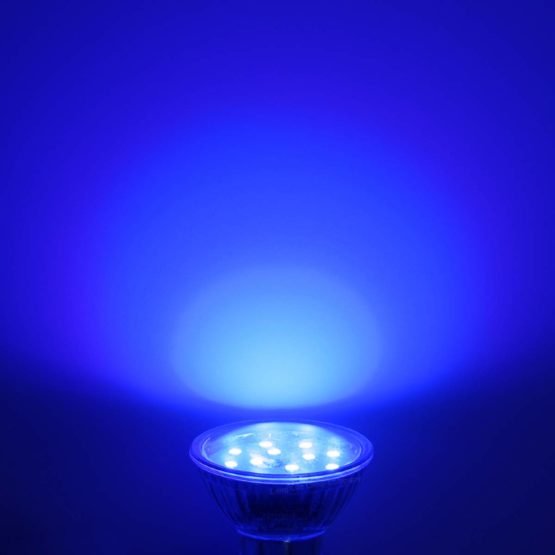 3w Blue GU10 LED Colour Light Bulb - Image 2