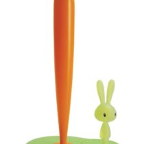 A di Alessi Bunny and Carrot Kichen Roll Holder Tall, Green