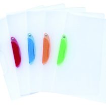 Exacompta 47600E Clip Folder Clip Design Coloured PP DIN A4 Transparent/White