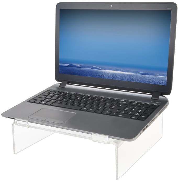 Desq 1508 Laptop Stand High Quality Elegant 12cm 6mm Transparent - Image 3