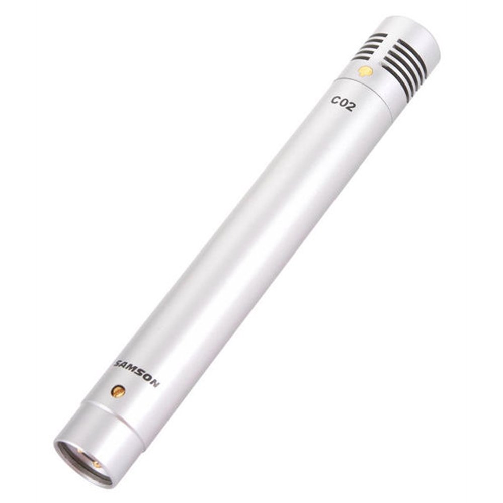 SAMSON C02 Pencil Condenser Microphone (single), Silver