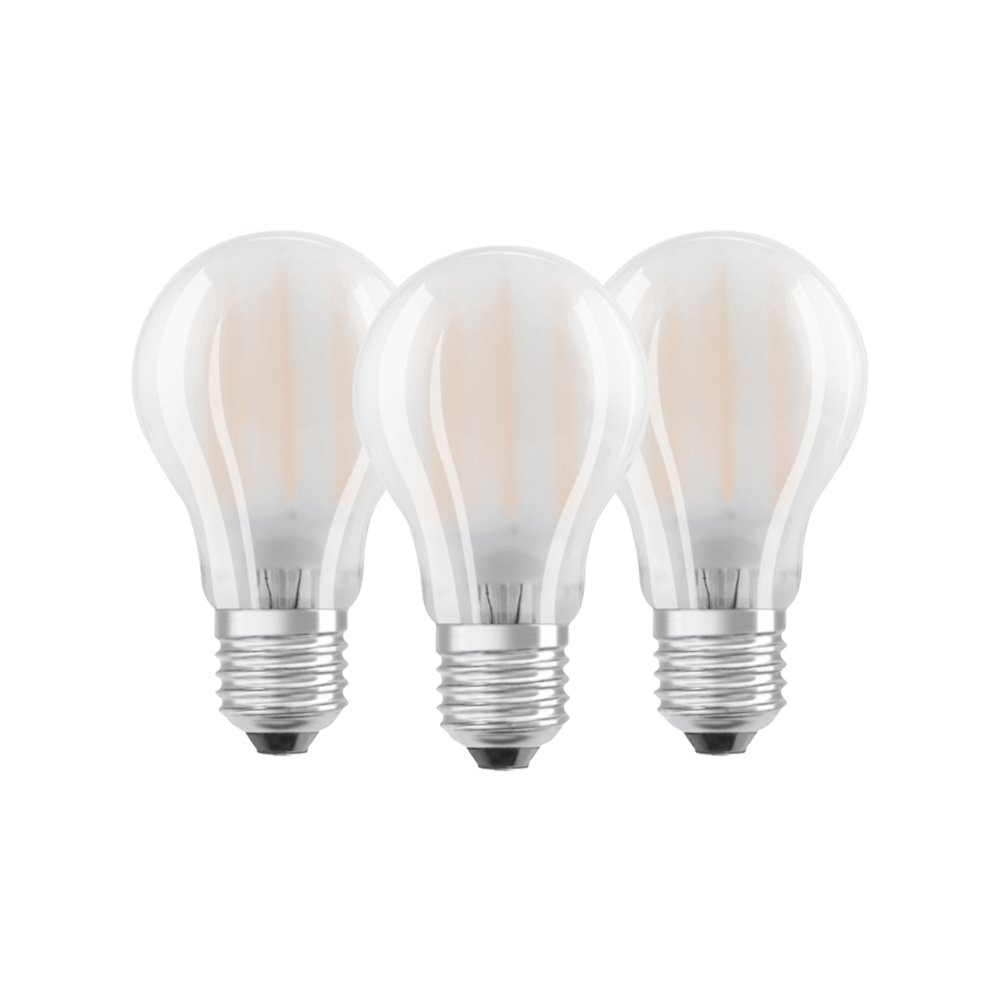 OSRAM LED Base Classic A / LED-lamp in bulb shape with E27-base / not dimmable / replacement for 60 Watt / Matt / warm white