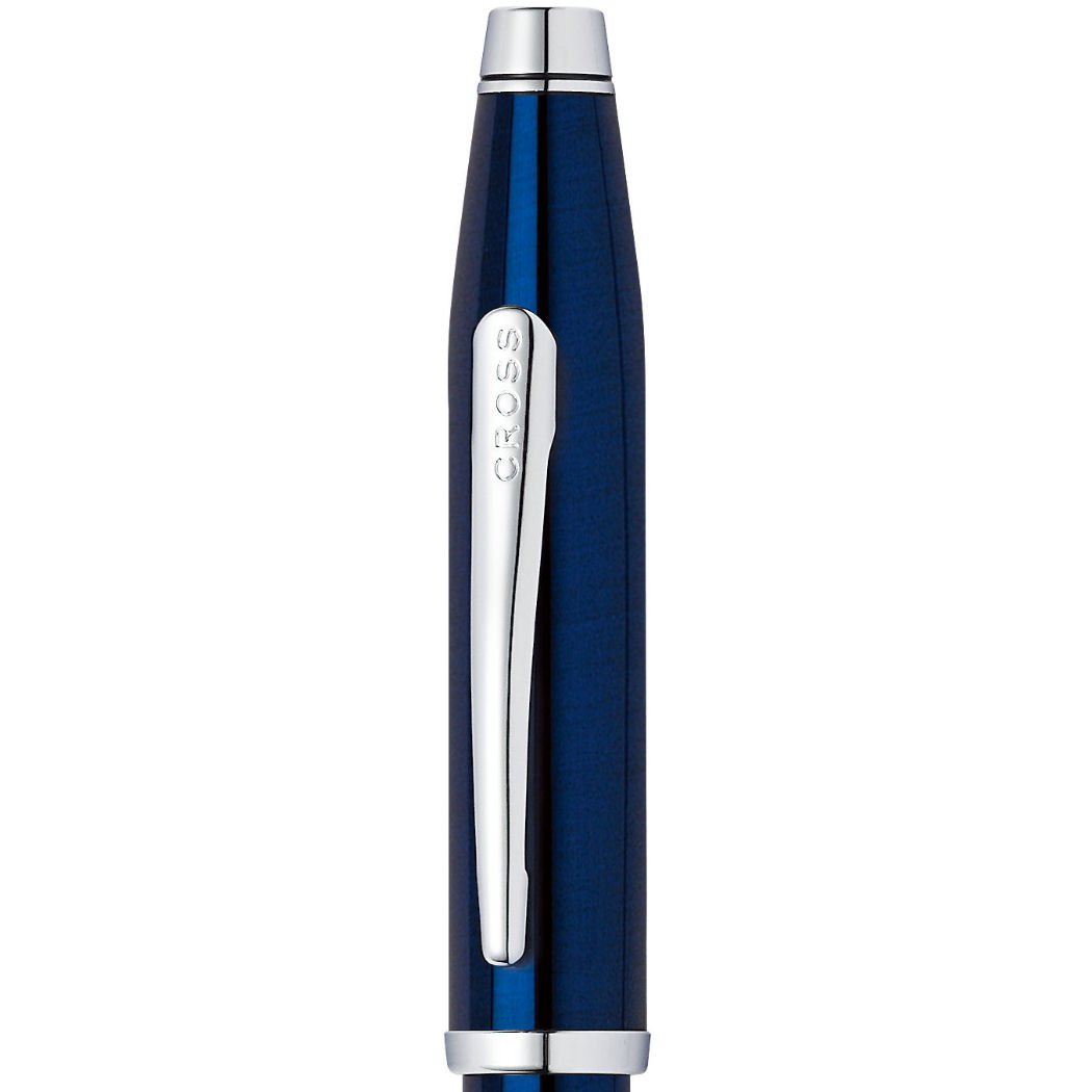 CROSS Century II Translucent Blue Lacquer - Rhodium-Plated Ballpoint Pen incl. Luxury Gift Box - Refillable Medium Ballpen - Image 2